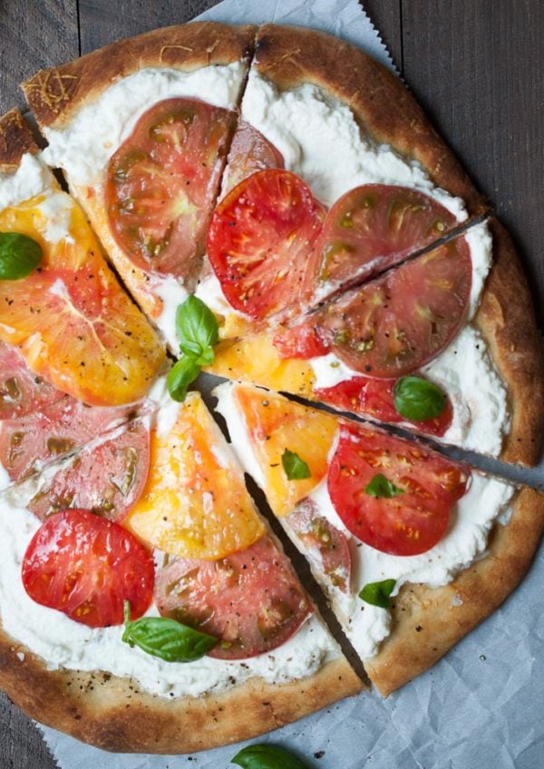How to Make Heirloom Tomato & Ricotta Cheese Pizza Life is but a Dish