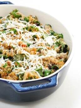 Loaded Spinach Quinoa Casserole