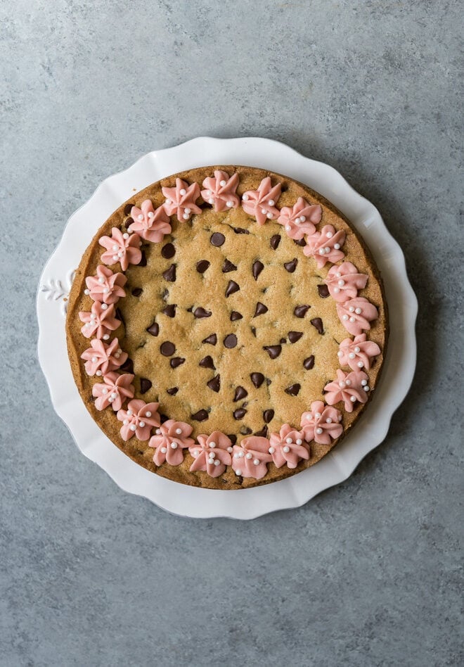 Easy Chocolate Chip Cookie Cake Life Is But A Dish