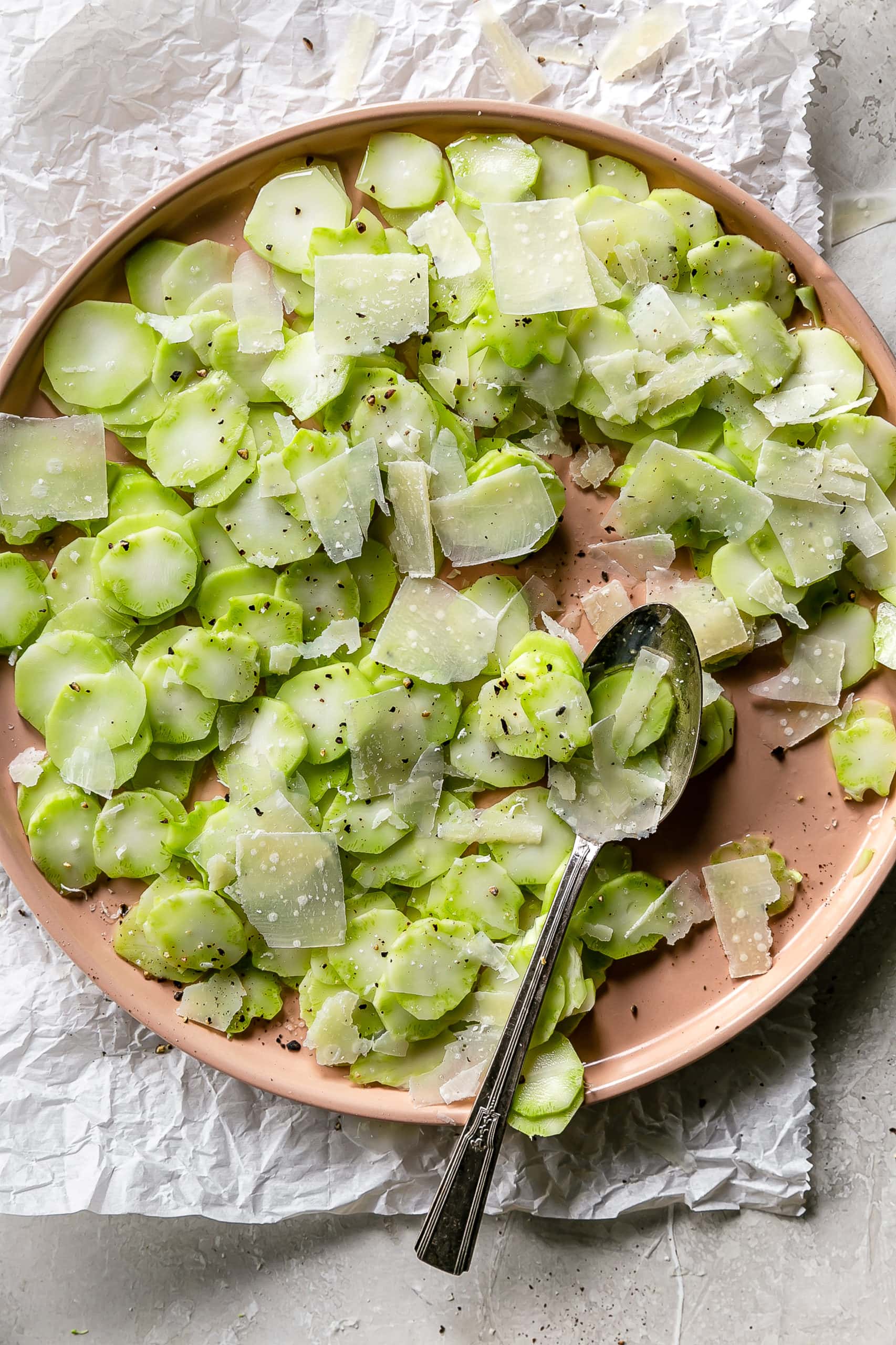 Shaved Broccoli Stalk Salad