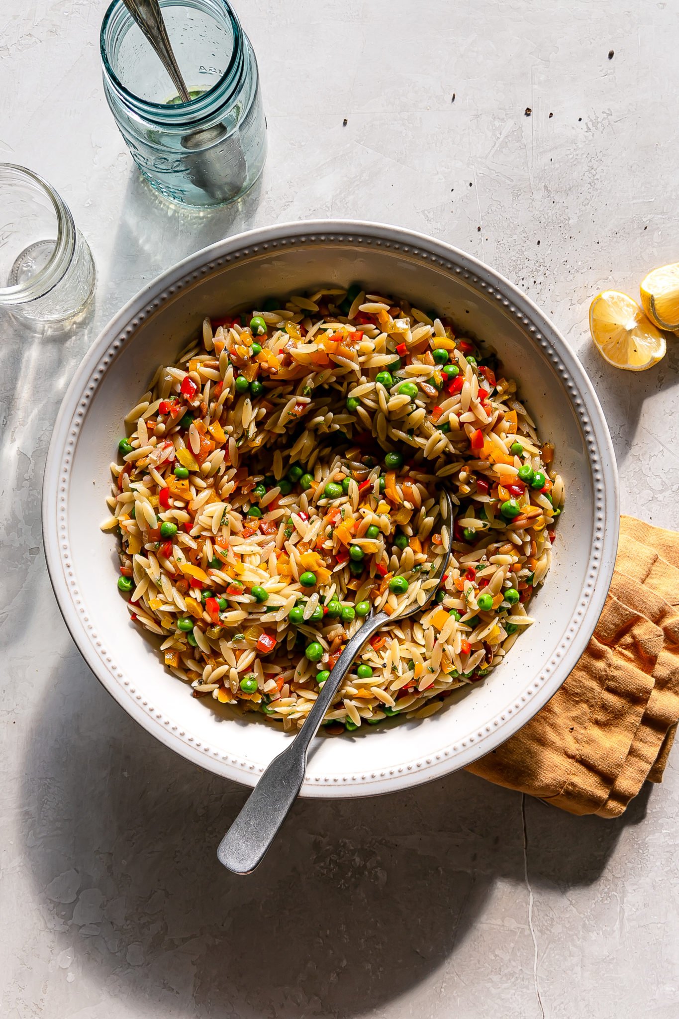 Roasted Vegetable Orzo Salad Life is but a Dish