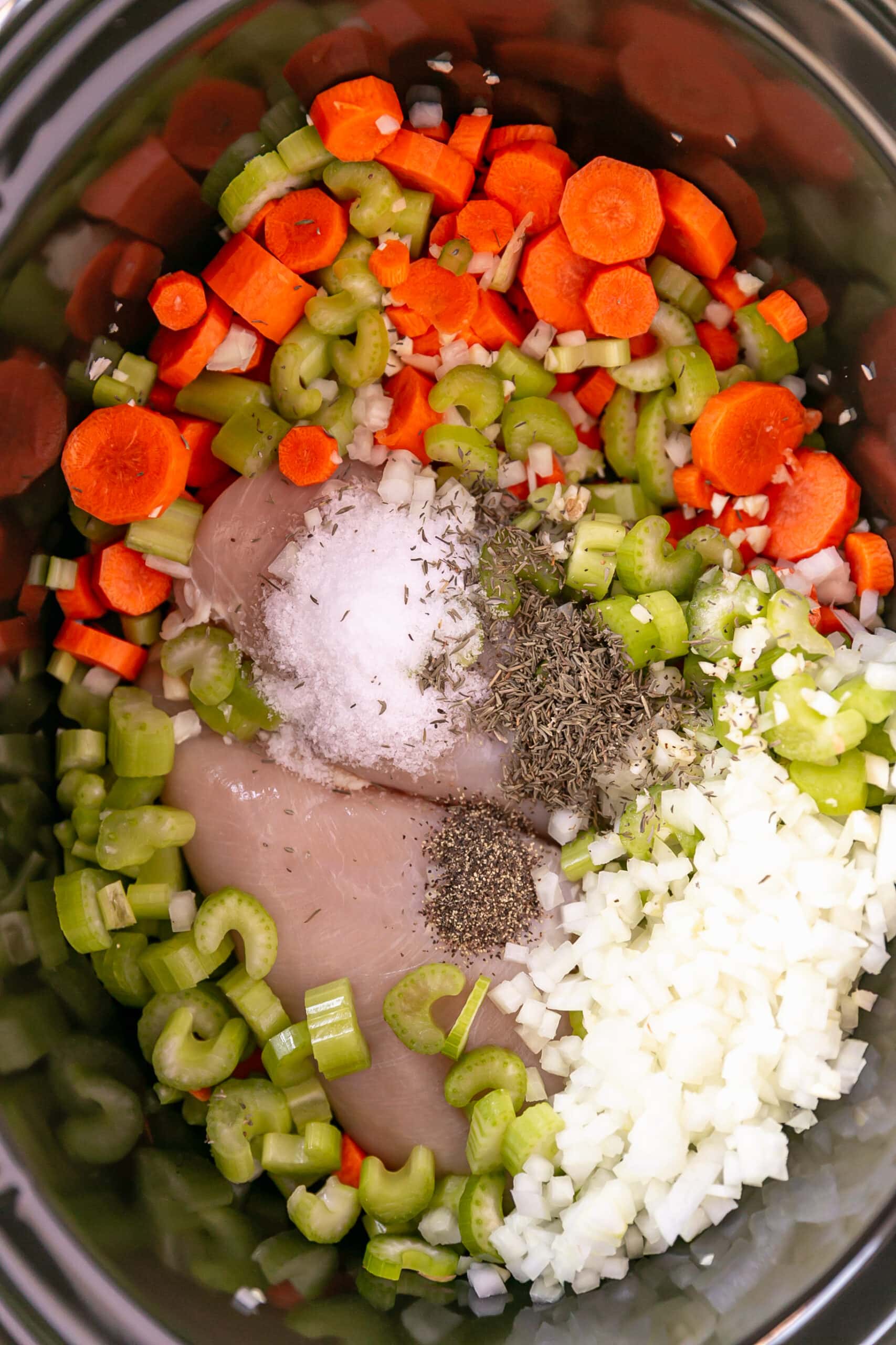 Slow Cooker Shredded Chicken & Rice Soup Life is but a Dish