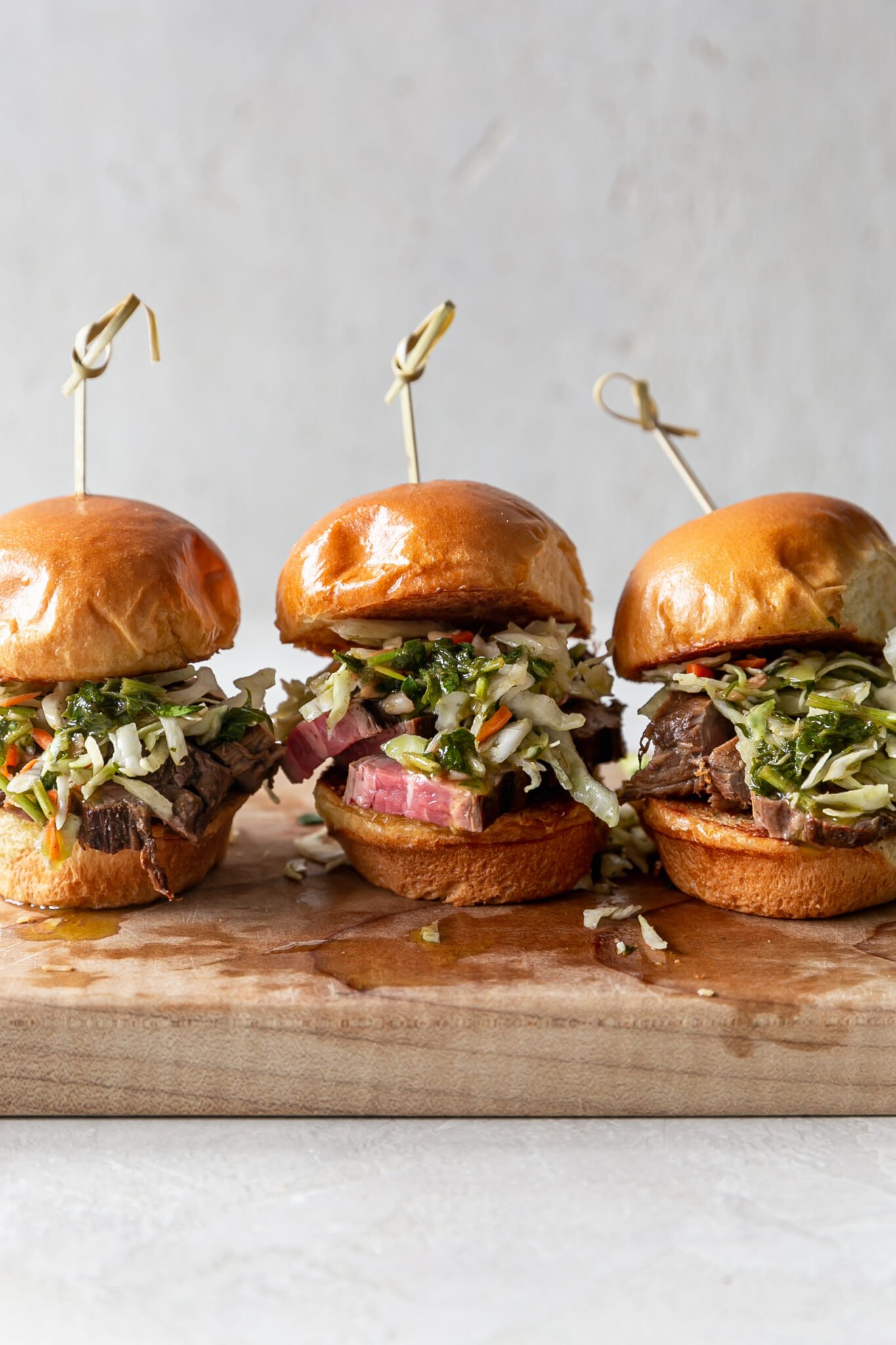 Flank Steak Sliders with Chimichurri Slaw Life is but a Dish