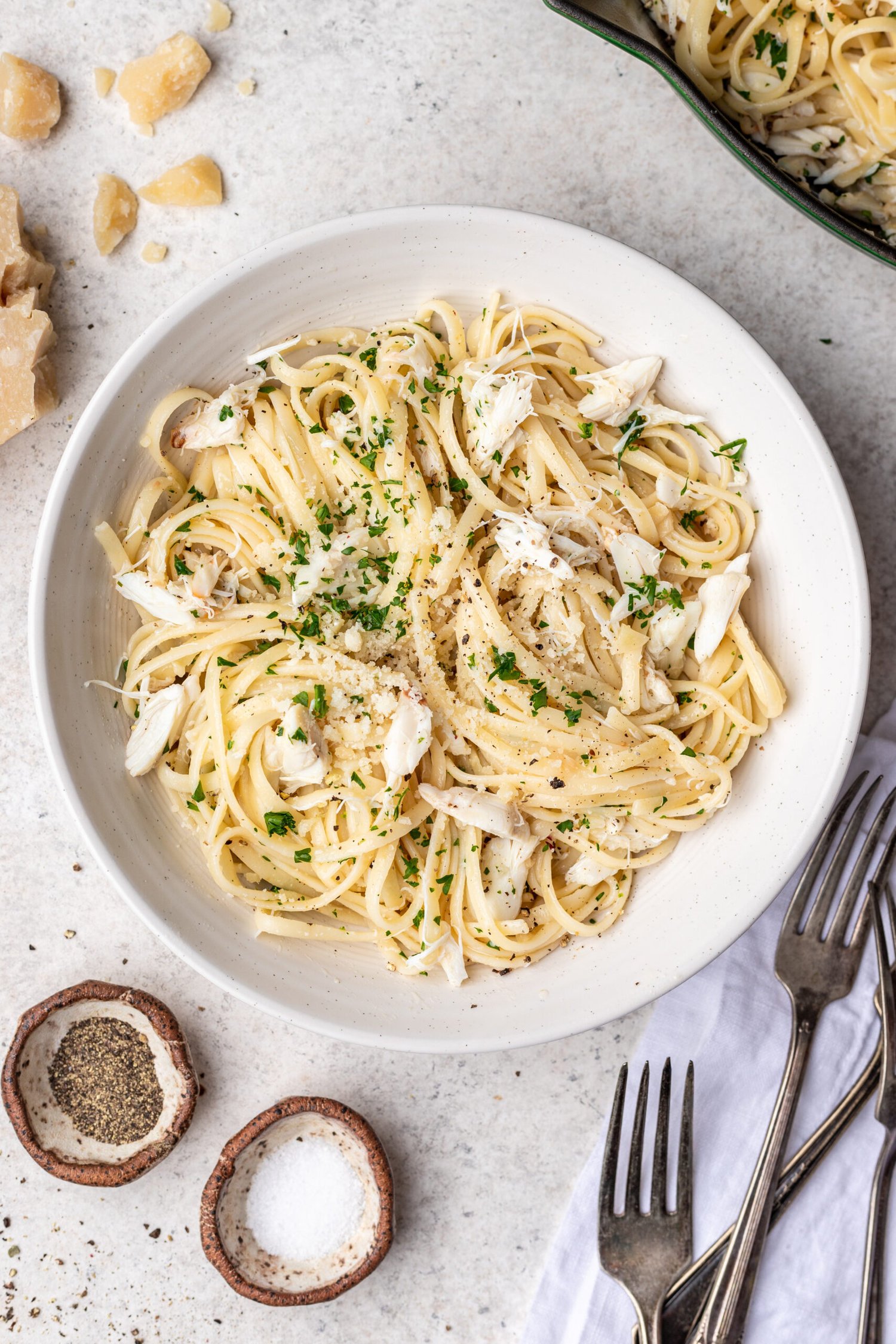 20 Minute Crab Linguine