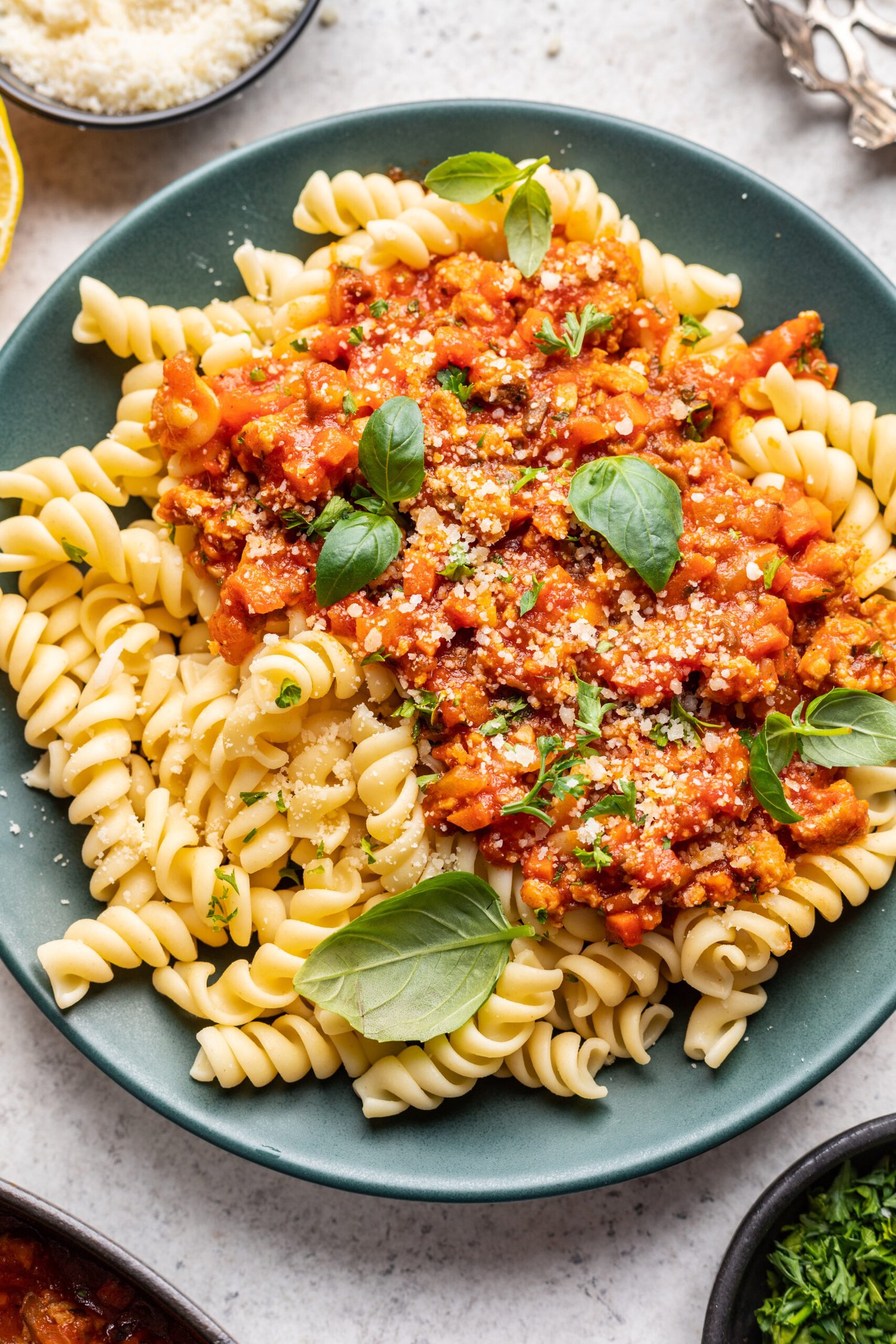 30 Minute Ground Chicken Bolognese Sauce Life is but a Dish