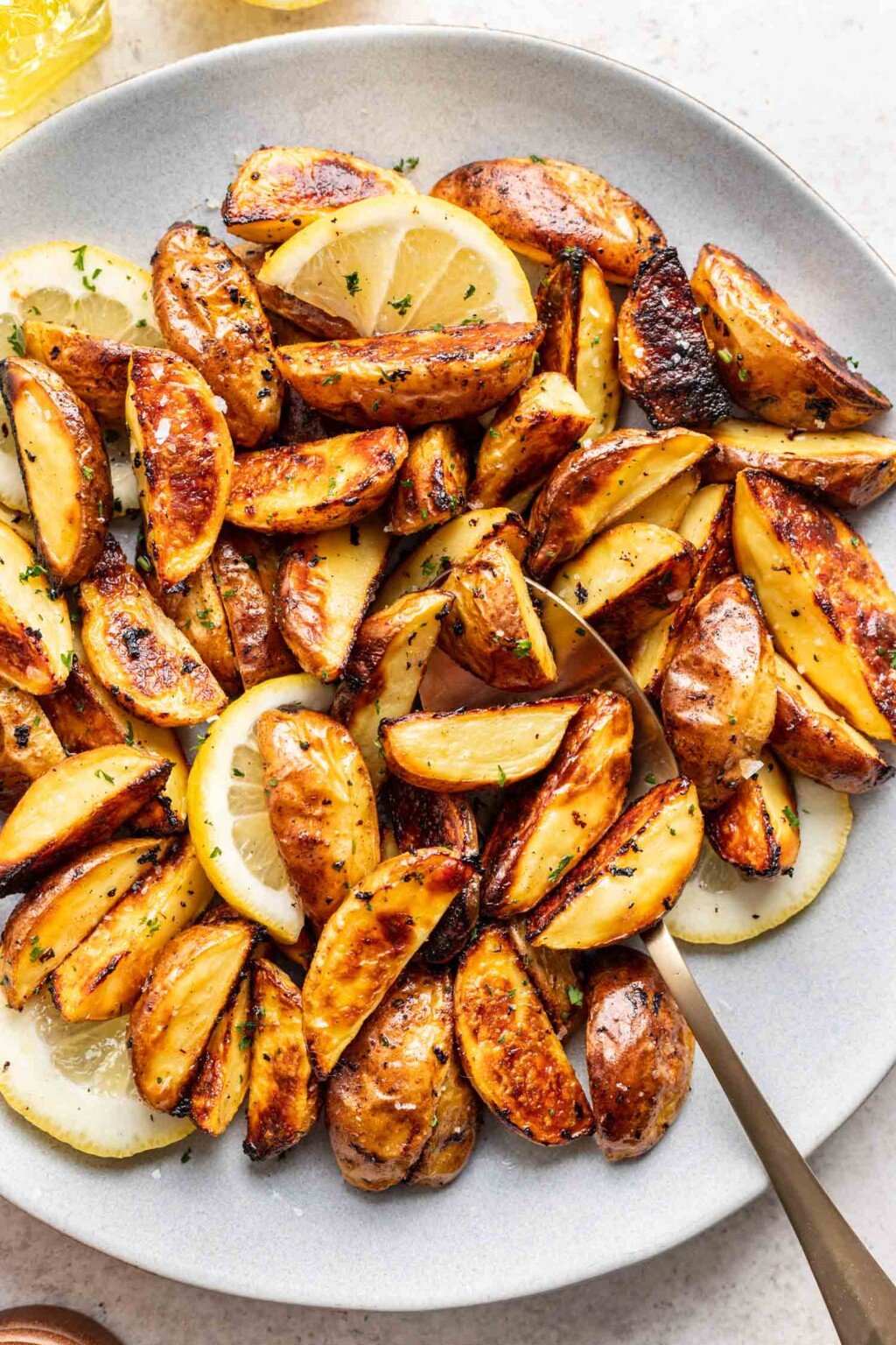Lemon Mustard Yukon Gold Roasted Potatoes Life is but a Dish