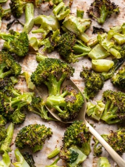 roast broccoli on a sheet pan
