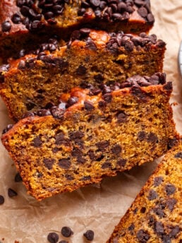 chocolate chip pumpkin banana bread